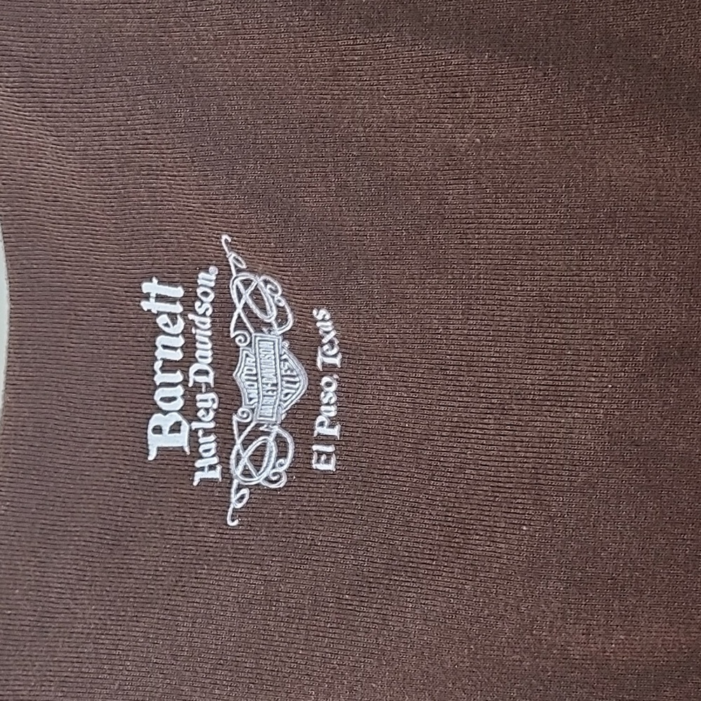 Harley Davidson Y2K Tank Top Brown Spaghetti Barnet El Paso Texas Size Meduim - Picture 4 of 16